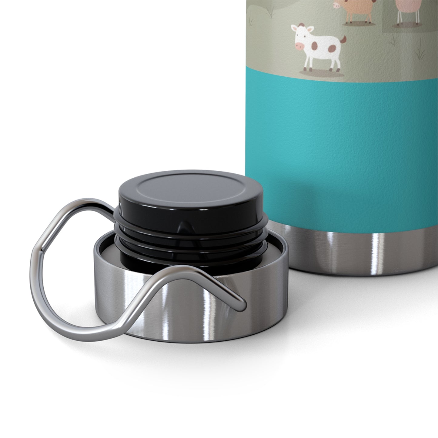 Farmhouse Style Copper Vacuum Insulated Bottle - 22oz with Pastoral Design