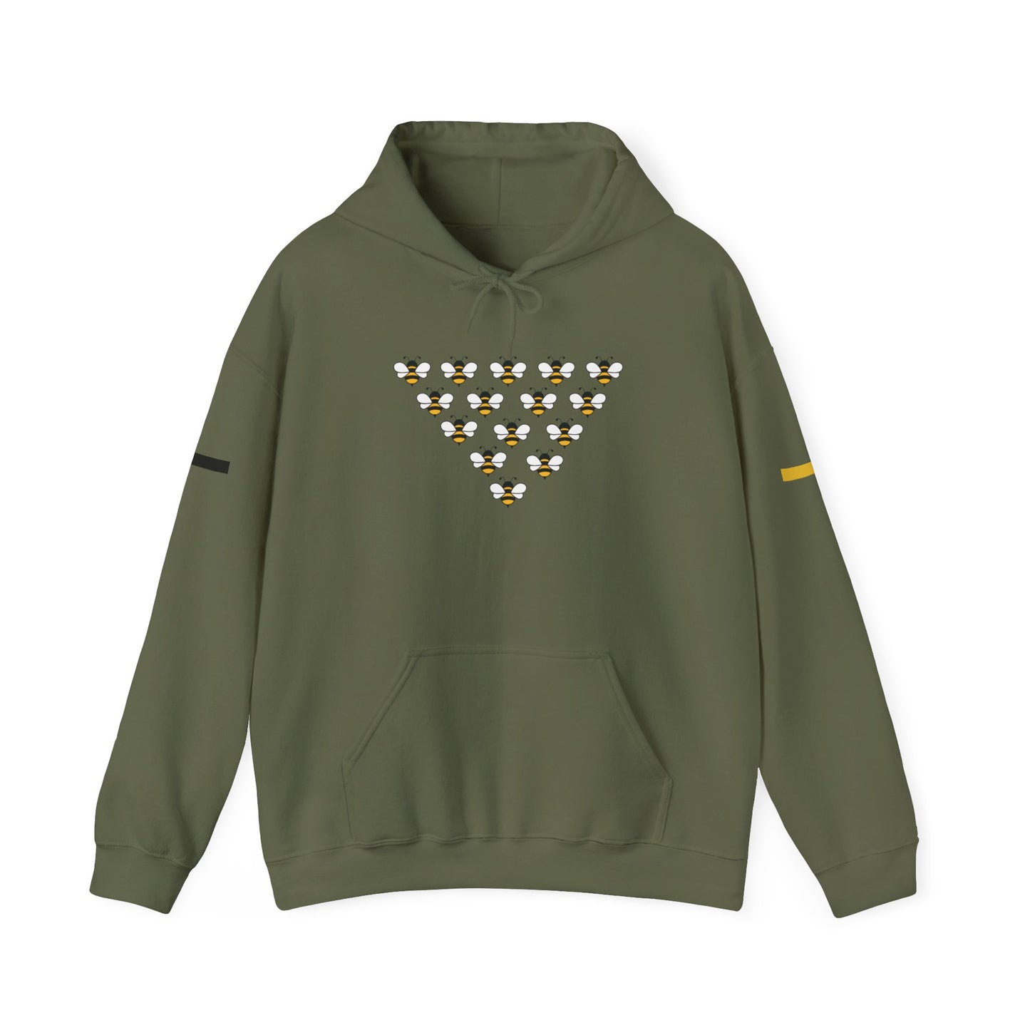 Bee Pattern Unisex Hoodie - Cozy, Stylish Sweatshirt for Nature Lovers
