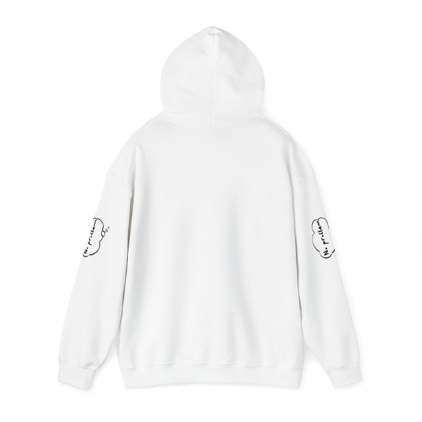Japanese-Inspired Unisex Heavy Blend™ Hoodie - Minimalist Cloud & Circle Design