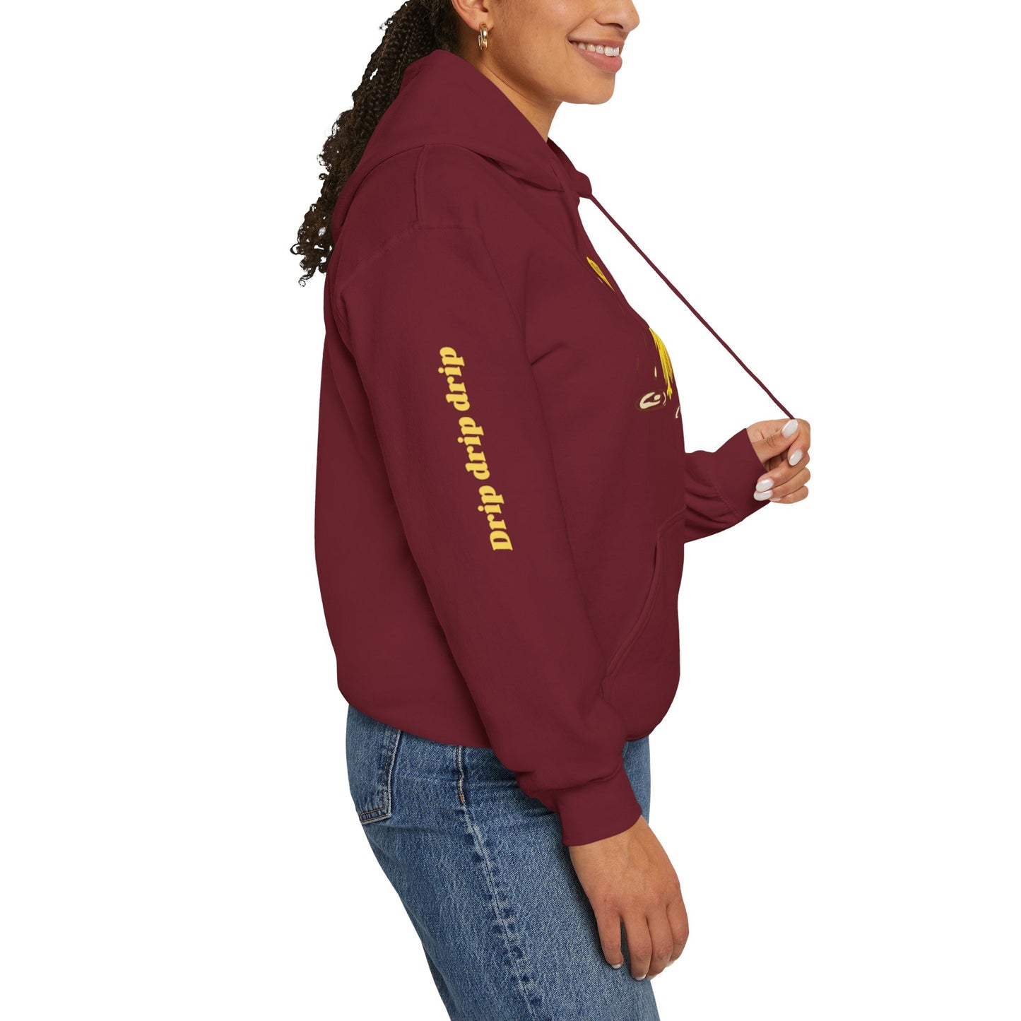 Playful Drip Graphic Unisex Hoodie - Perfect for Casual Outings & Cozy Days