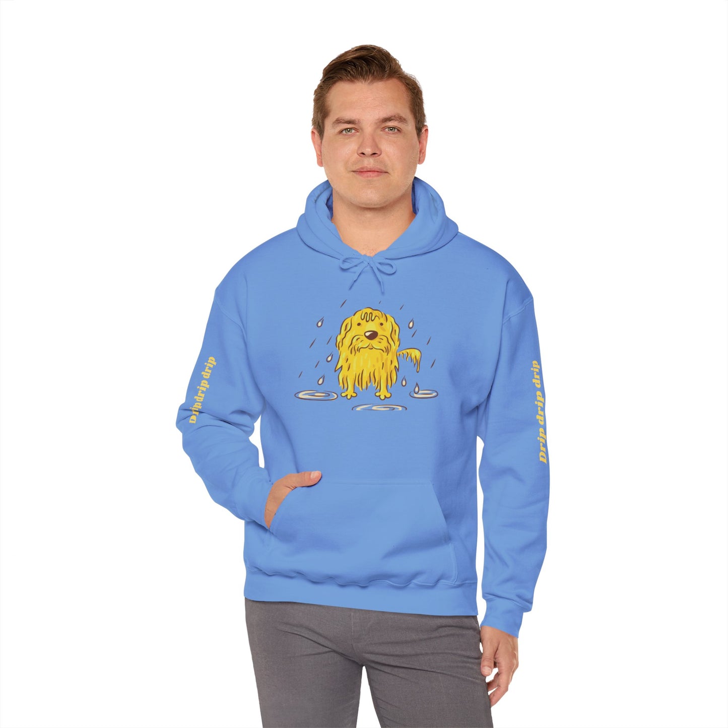 Playful Drip Graphic Unisex Hoodie - Perfect for Casual Outings & Cozy Days