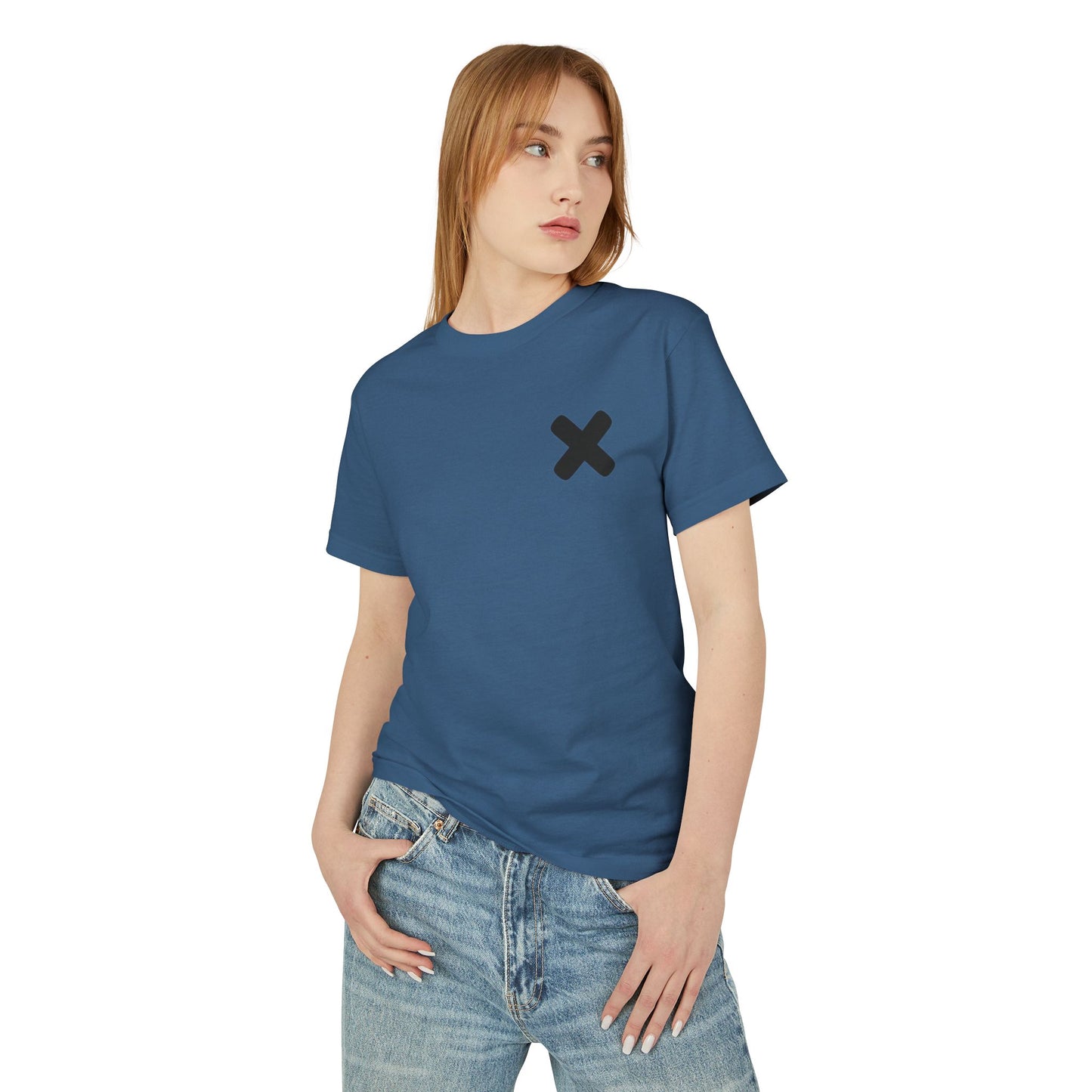 Unisex Heavyweight Cotton Tee with Minimalist Design