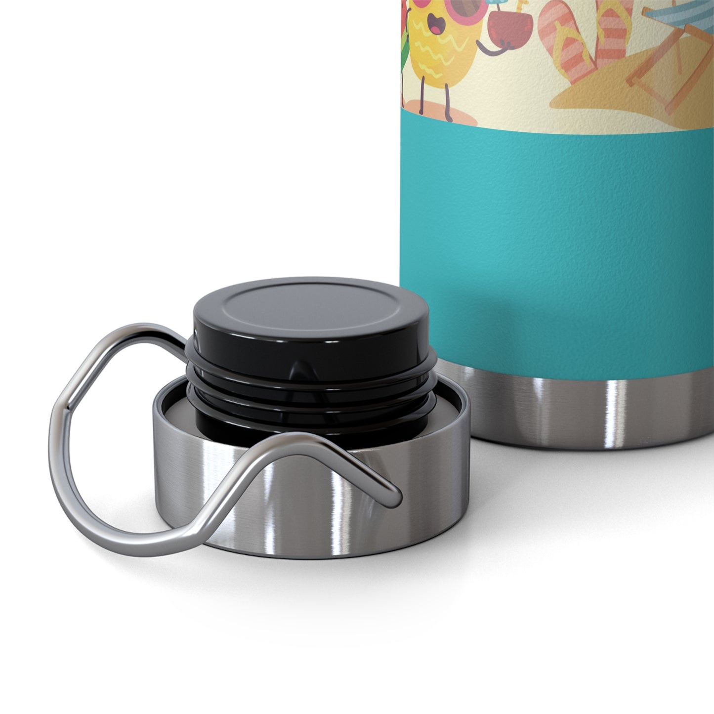 Tropical Fun Insulated Bottle - 22oz, Summer Vibes with Cute Fruit Characters