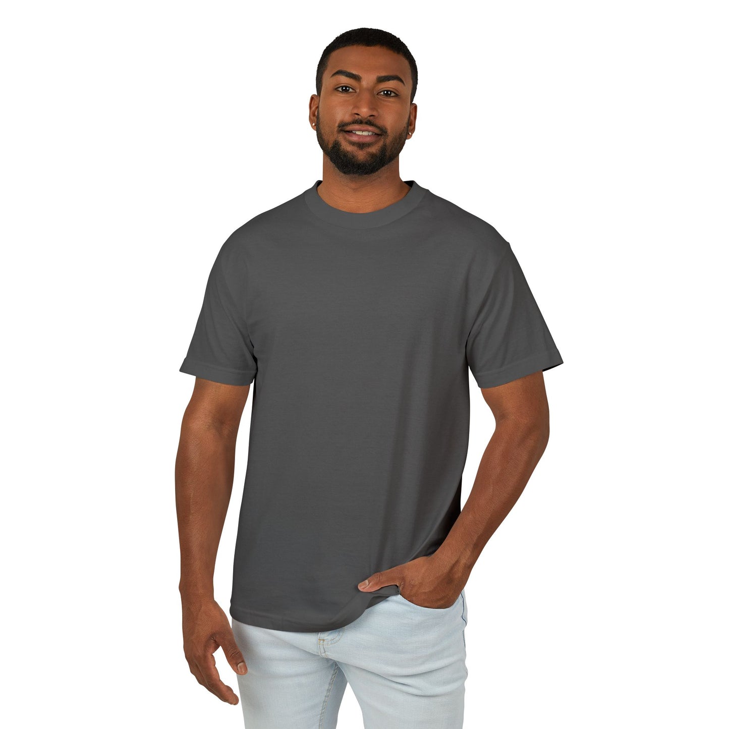 Unisex Heavyweight Cotton Tee - 'I'm the Root' Red Tree Design