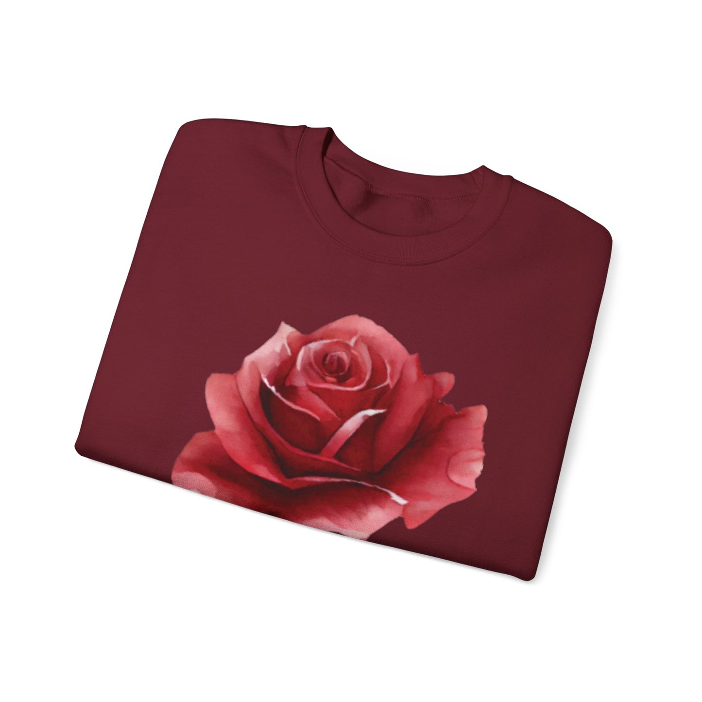 Romantic Rose Crewneck Sweatshirt for Cozy Casual Style