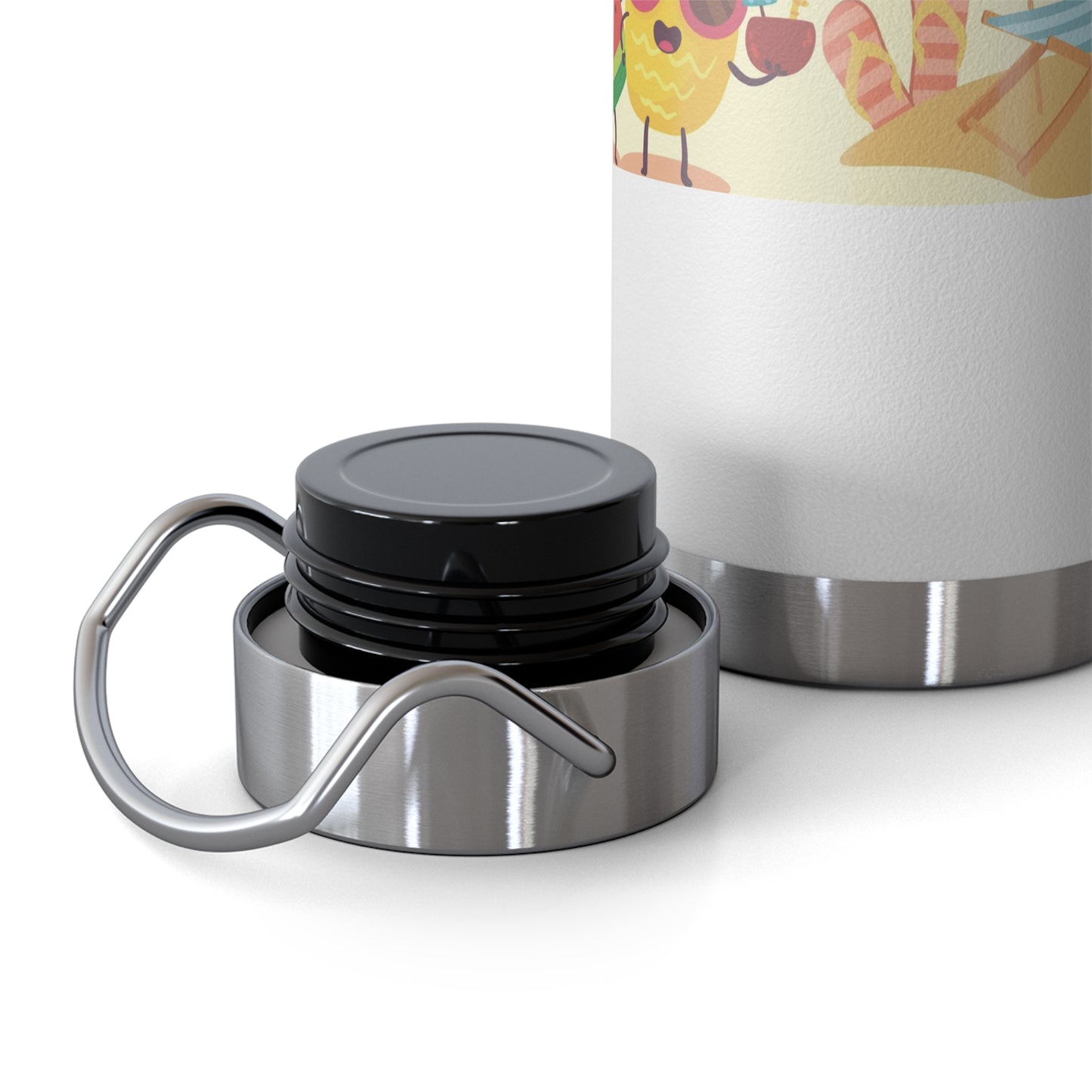 Tropical Fun Insulated Bottle - 22oz, Summer Vibes with Cute Fruit Characters
