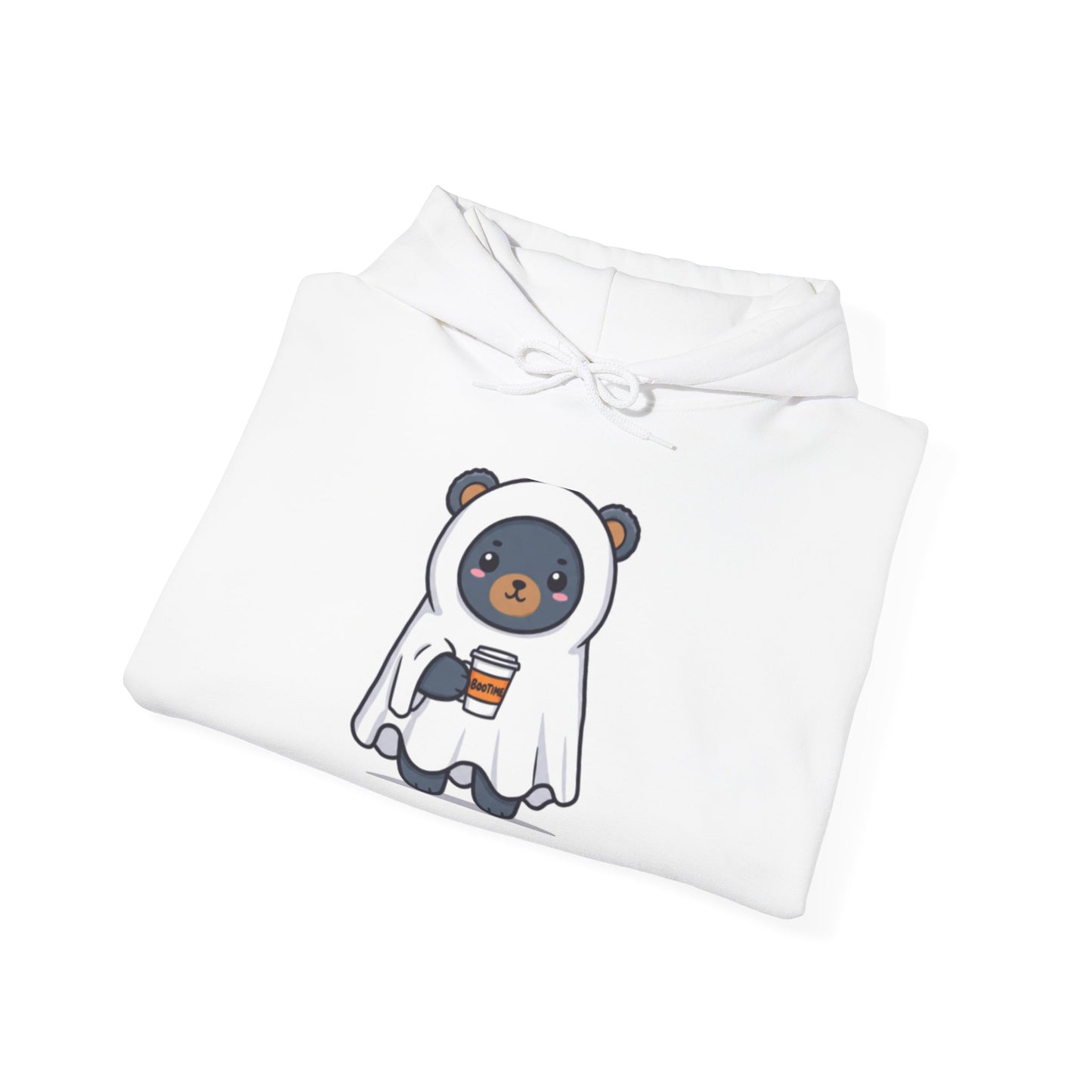 Cute Panda Hoodie with Coffee - Unisex Heavy Blend Sweatshirt