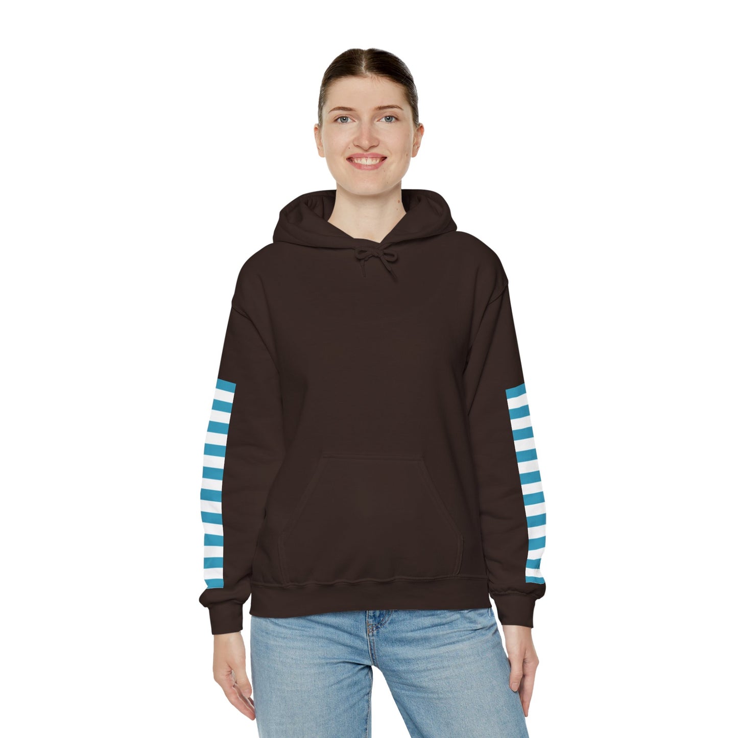 Unisex Striped Heavy Blend Hoodie - Cozy Fashion Statement