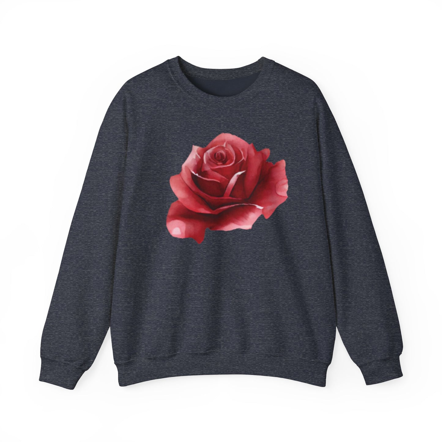 Romantic Rose Crewneck Sweatshirt for Cozy Casual Style