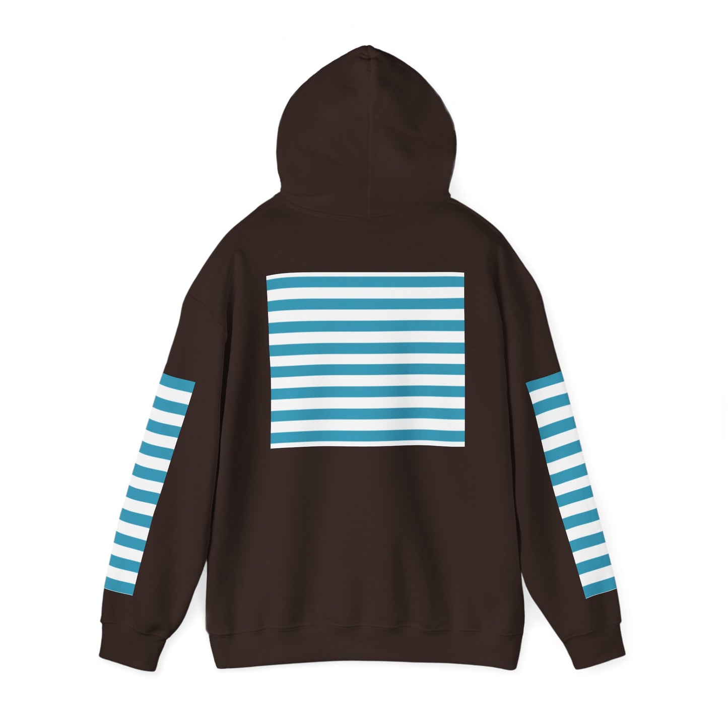 Unisex Striped Heavy Blend Hoodie - Cozy Fashion Statement