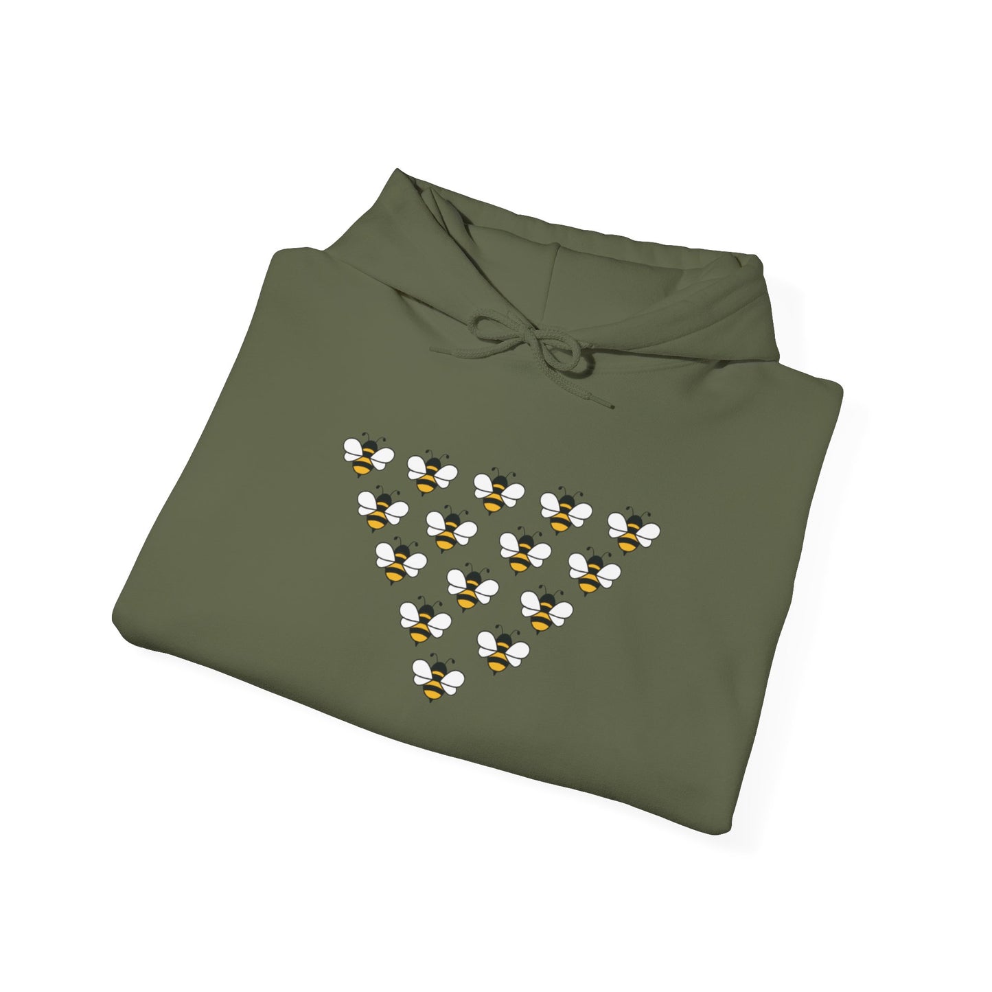 Bee Pattern Unisex Hoodie - Cozy, Stylish Sweatshirt for Nature Lovers