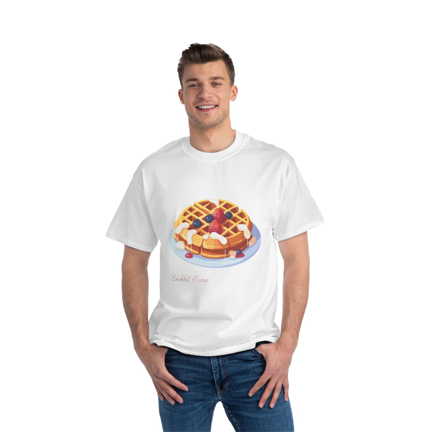 Waffle Love Short-Sleeve T-Shirt | Breakfast Always Tee