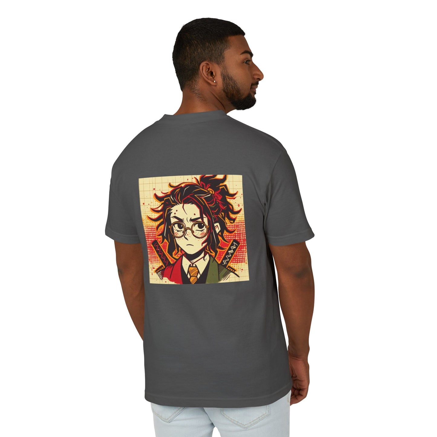 Unisex Graphic Tee with Anime Design, Comfortable Cotton T-Shirt, Casual Wear for Anime Lovers, Gift for Gamers, Streetwear Style