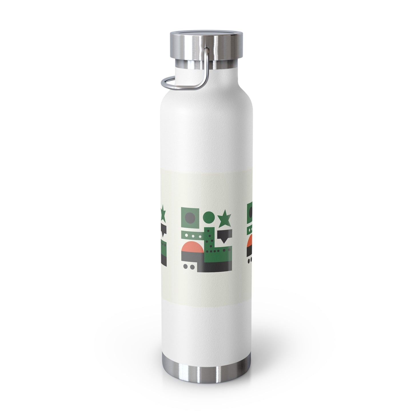 Modern 22oz Copper Insulated Water Bottle - Stylish Eco-Friendly Design for Daily Hydration