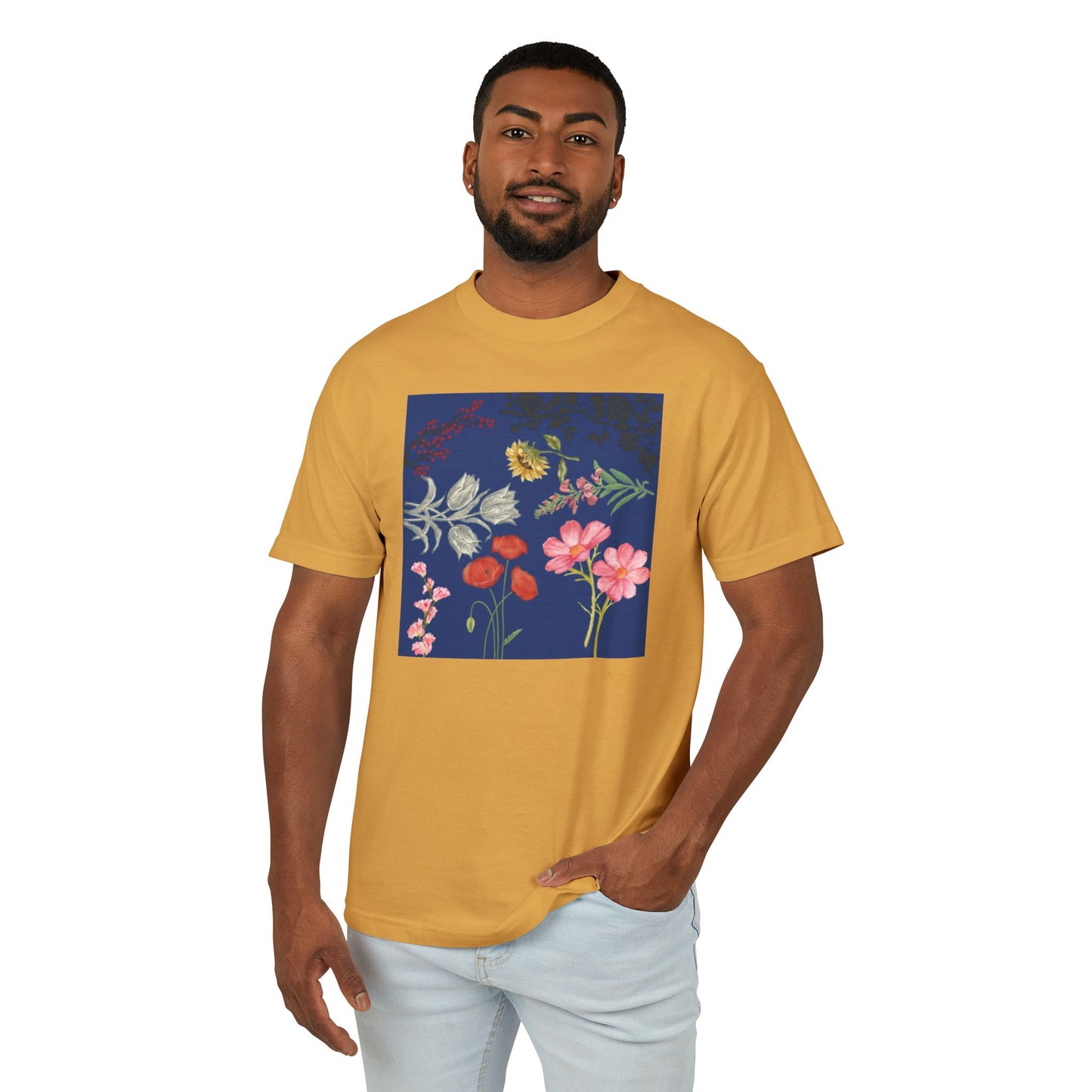 Botanical Print Cotton Tee - Perfect for Spring & Nature Lovers
