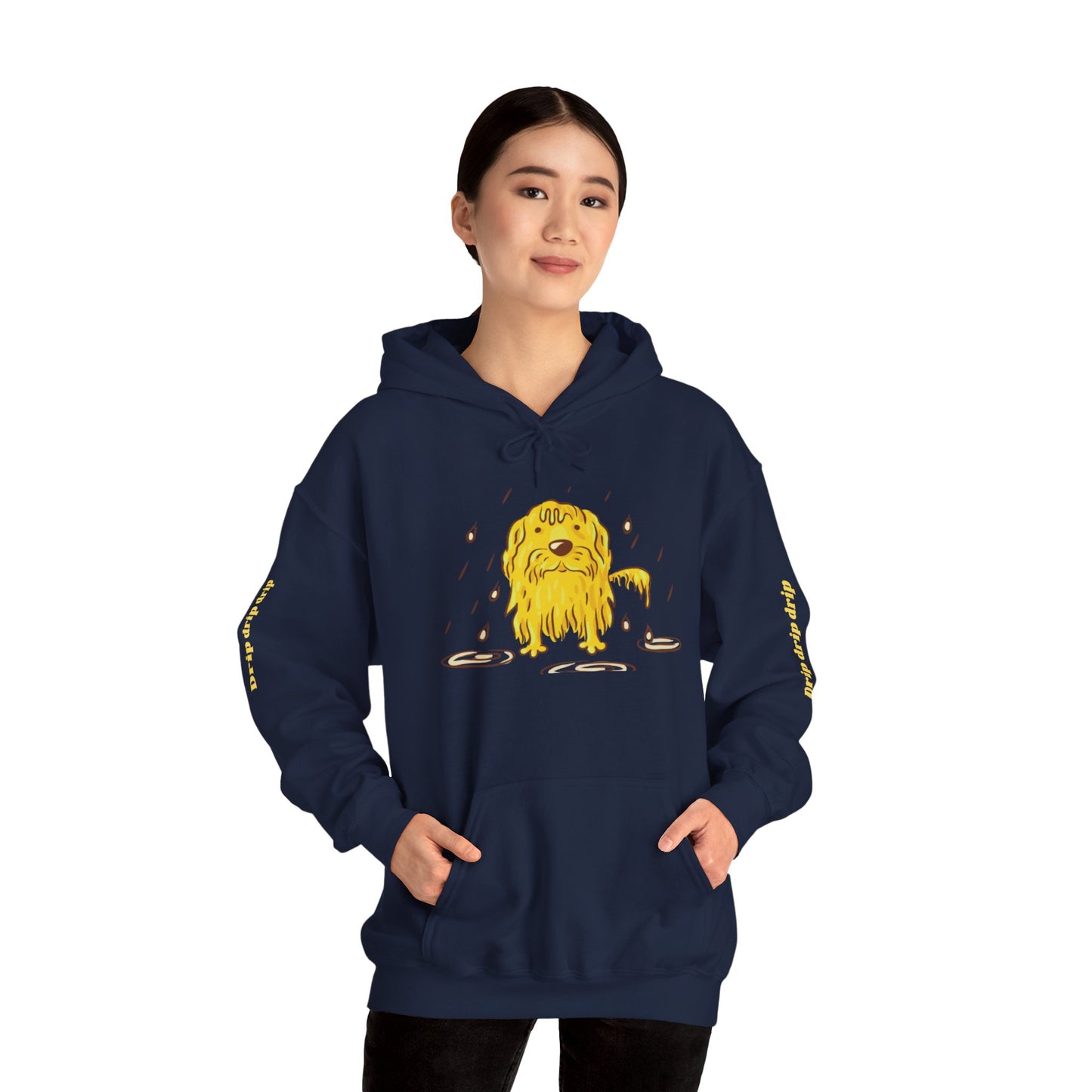 Playful Drip Graphic Unisex Hoodie - Perfect for Casual Outings & Cozy Days