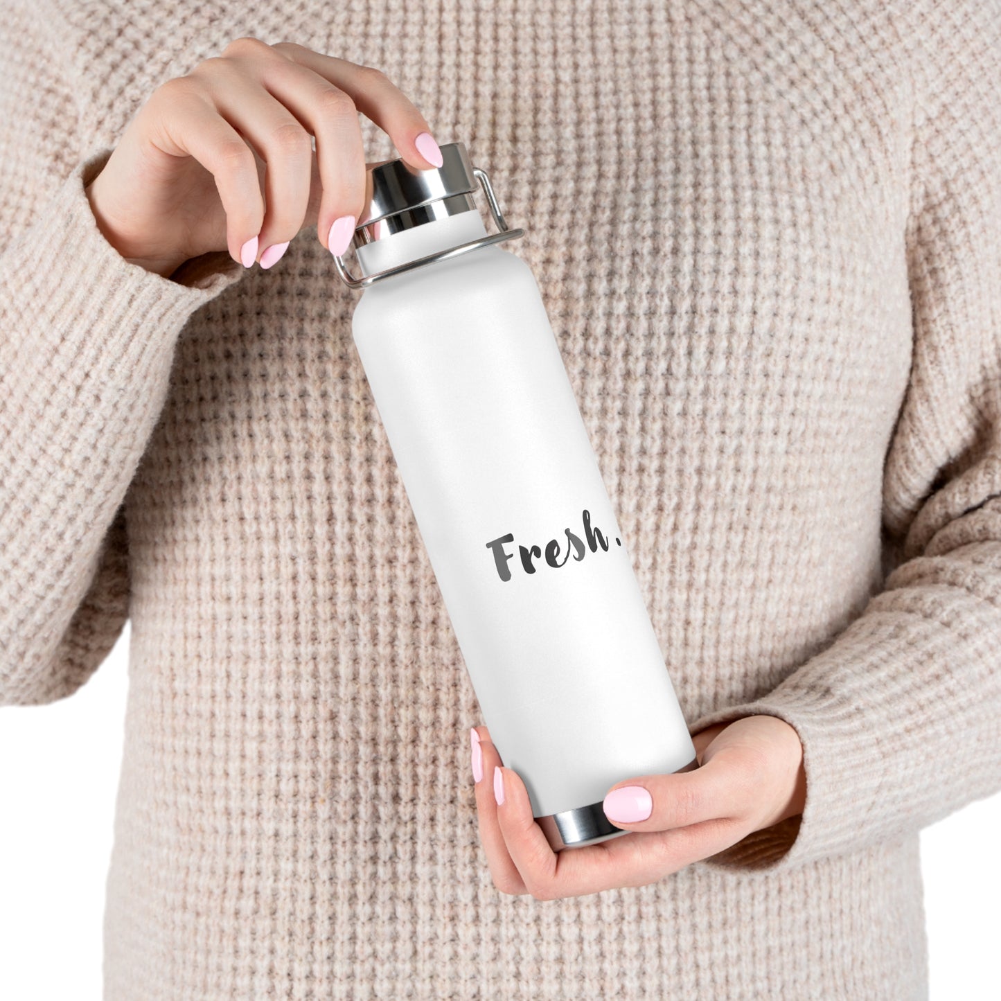 Insulated Water Bottle - Fresh 22oz Copper Vacuum Flask