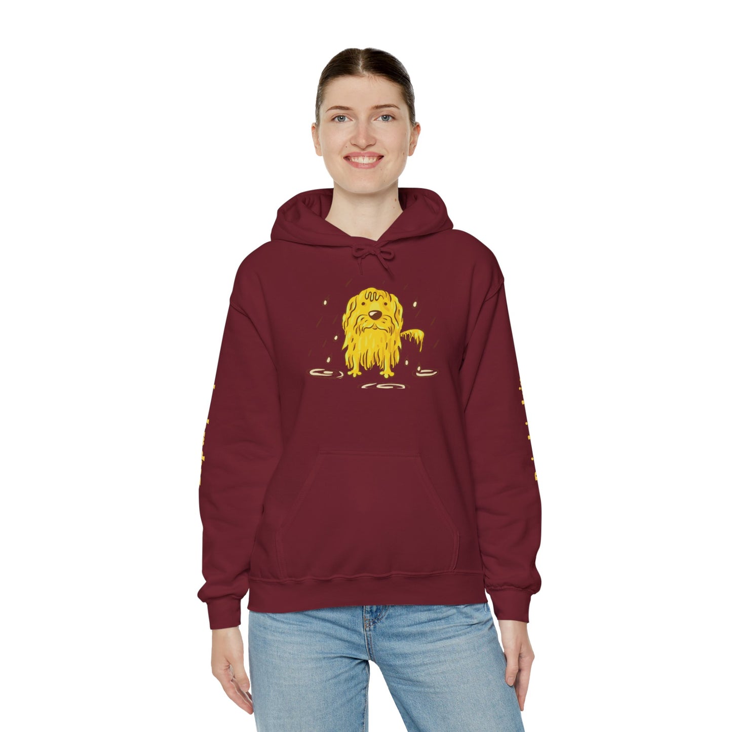 Playful Drip Graphic Unisex Hoodie - Perfect for Casual Outings & Cozy Days
