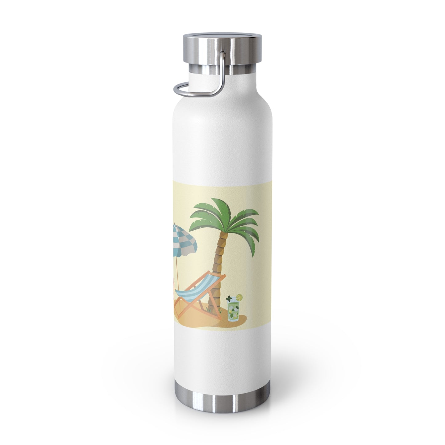 Tropical Fun Insulated Bottle - 22oz, Summer Vibes with Cute Fruit Characters