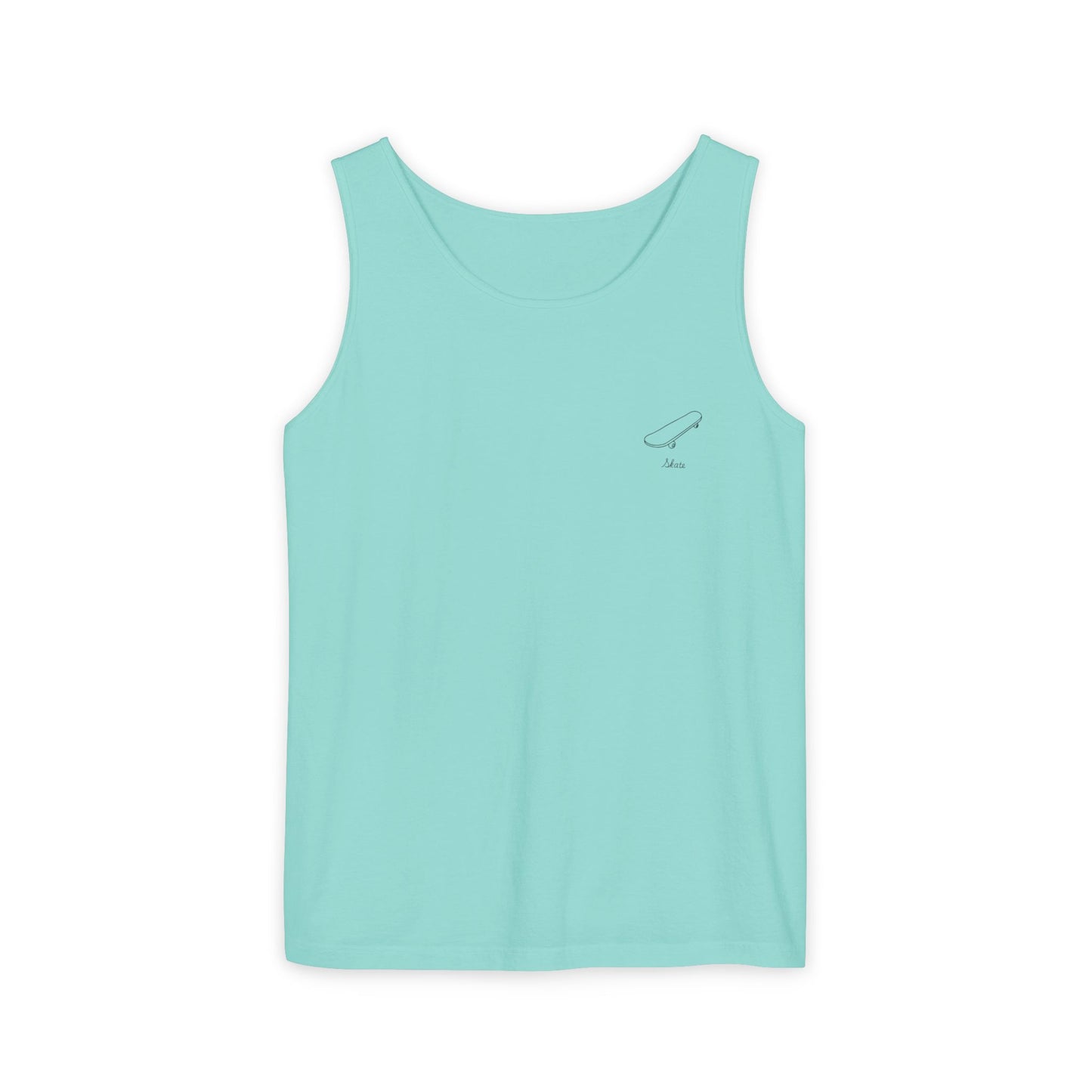 Skateboarding Spirit Tank Top, Summer Casual Wear, Skate Style Shirt, Beach Day Apparel, Gift for Him, Unisex Fashion