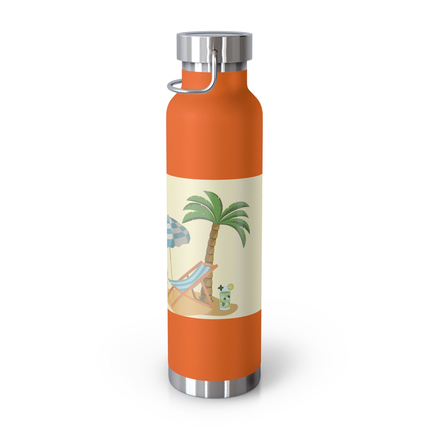 Tropical Fun Insulated Bottle - 22oz, Summer Vibes with Cute Fruit Characters