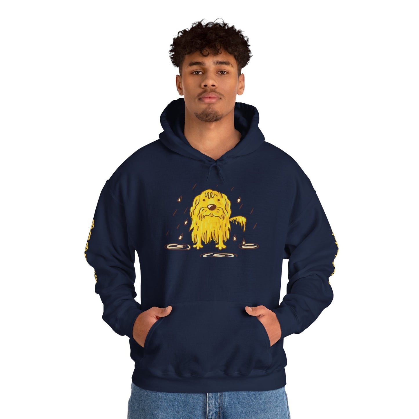 Playful Drip Graphic Unisex Hoodie - Perfect for Casual Outings & Cozy Days