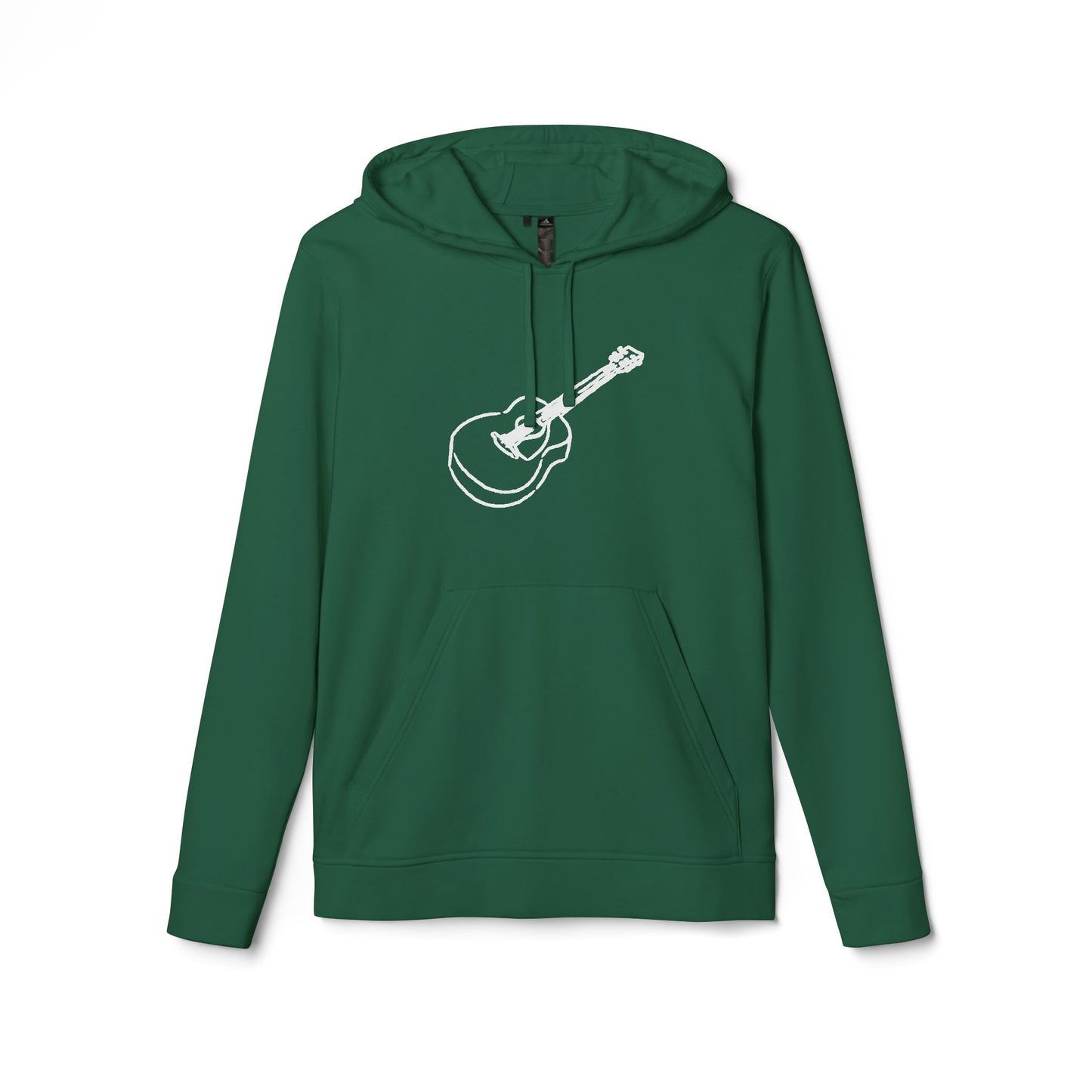 Fleece Hoodie with Guitar Design