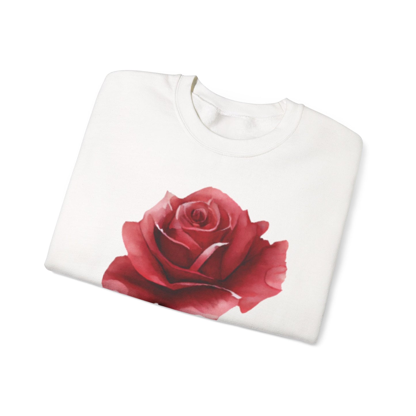 Romantic Rose Crewneck Sweatshirt for Cozy Casual Style