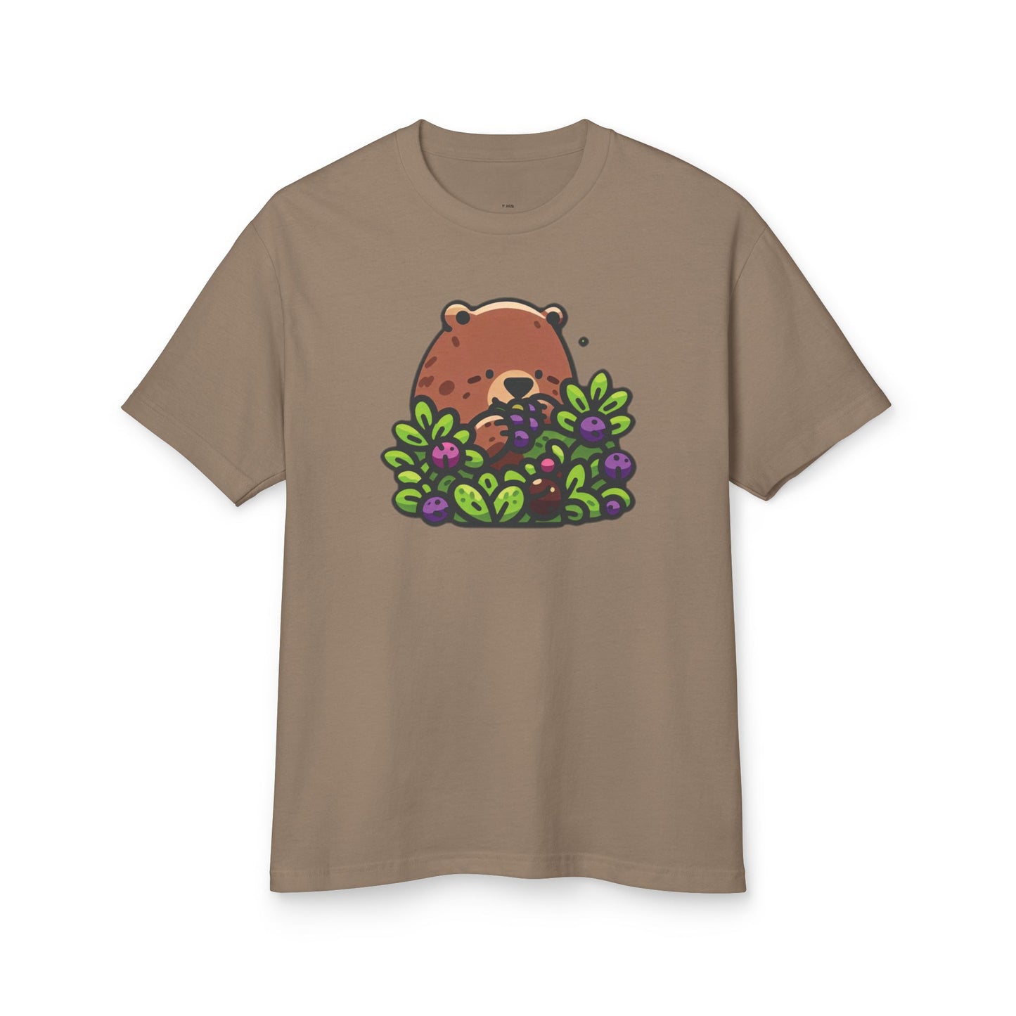 Cute Bear Among Flowers Tee, Graphic T-Shirt, Unisex Cotton Tee, Nature Lovers Gift, Casual Outfit, Summer Style