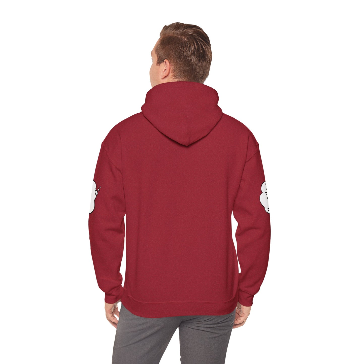 Japanese-Inspired Unisex Heavy Blend™ Hoodie - Minimalist Cloud & Circle Design