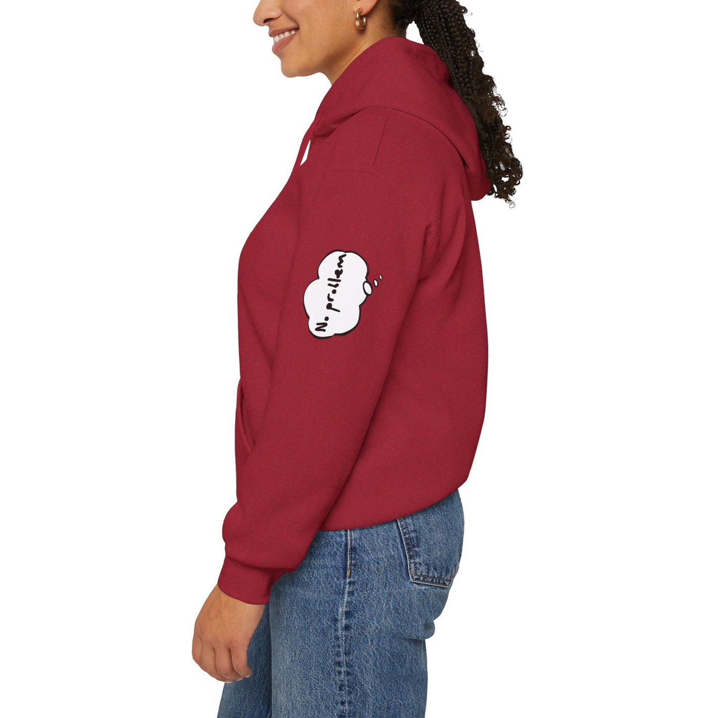 Japanese-Inspired Unisex Heavy Blend™ Hoodie - Minimalist Cloud & Circle Design