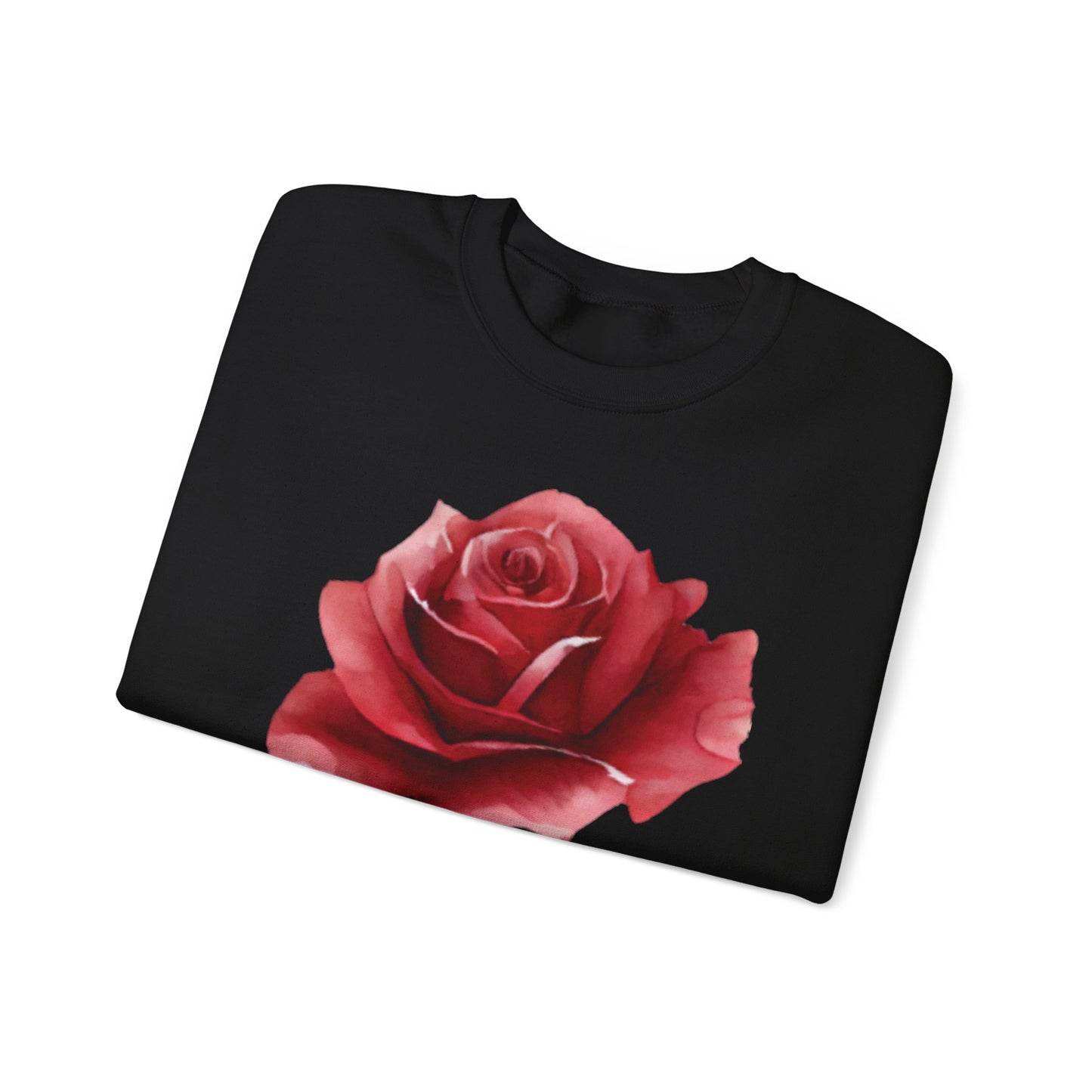 Romantic Rose Crewneck Sweatshirt for Cozy Casual Style