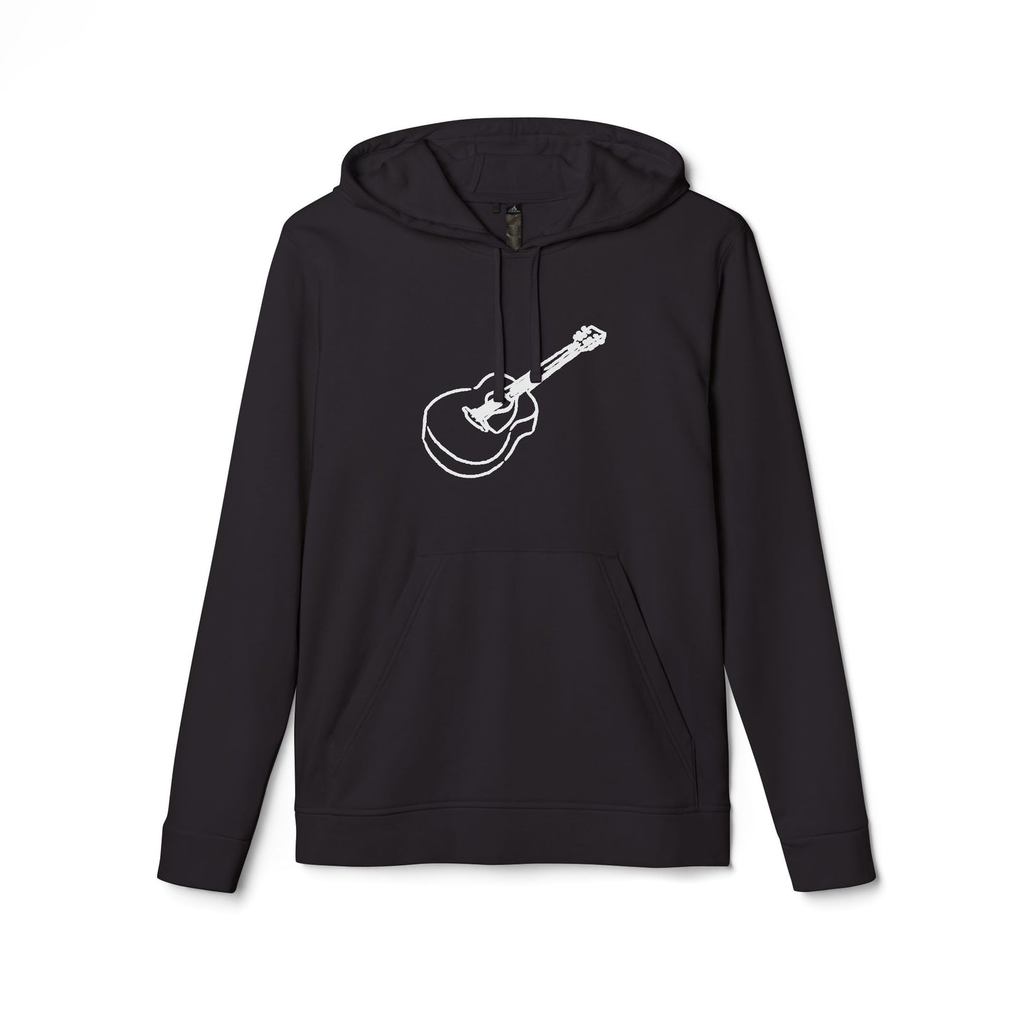 Fleece Hoodie with Guitar Design