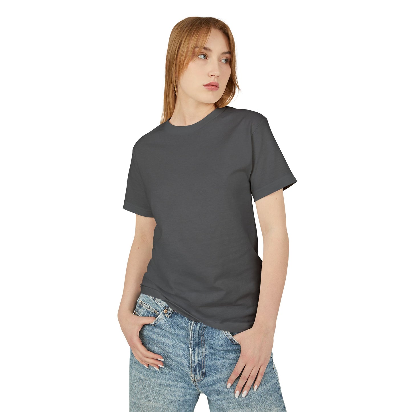 Unisex Heavyweight Cotton Tee - 'I'm the Root' Red Tree Design