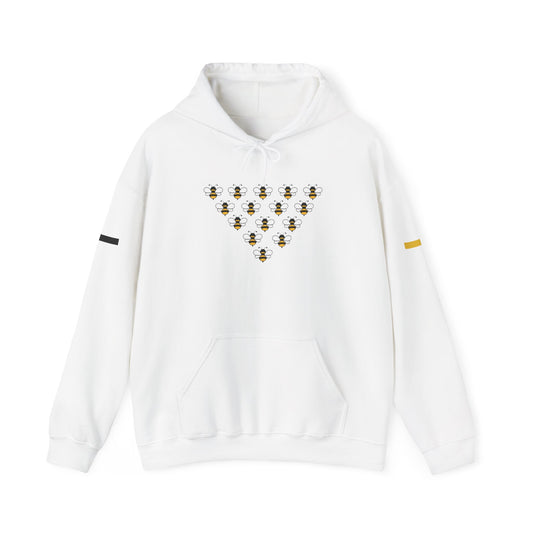 Bee Pattern Unisex Hoodie - Cozy, Stylish Sweatshirt for Nature Lovers