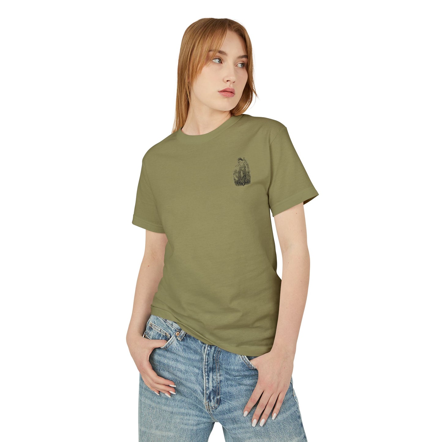 Vintage Angel & Sheep Graphic Tee - Unisex Heavyweight Cotton T-Shirt