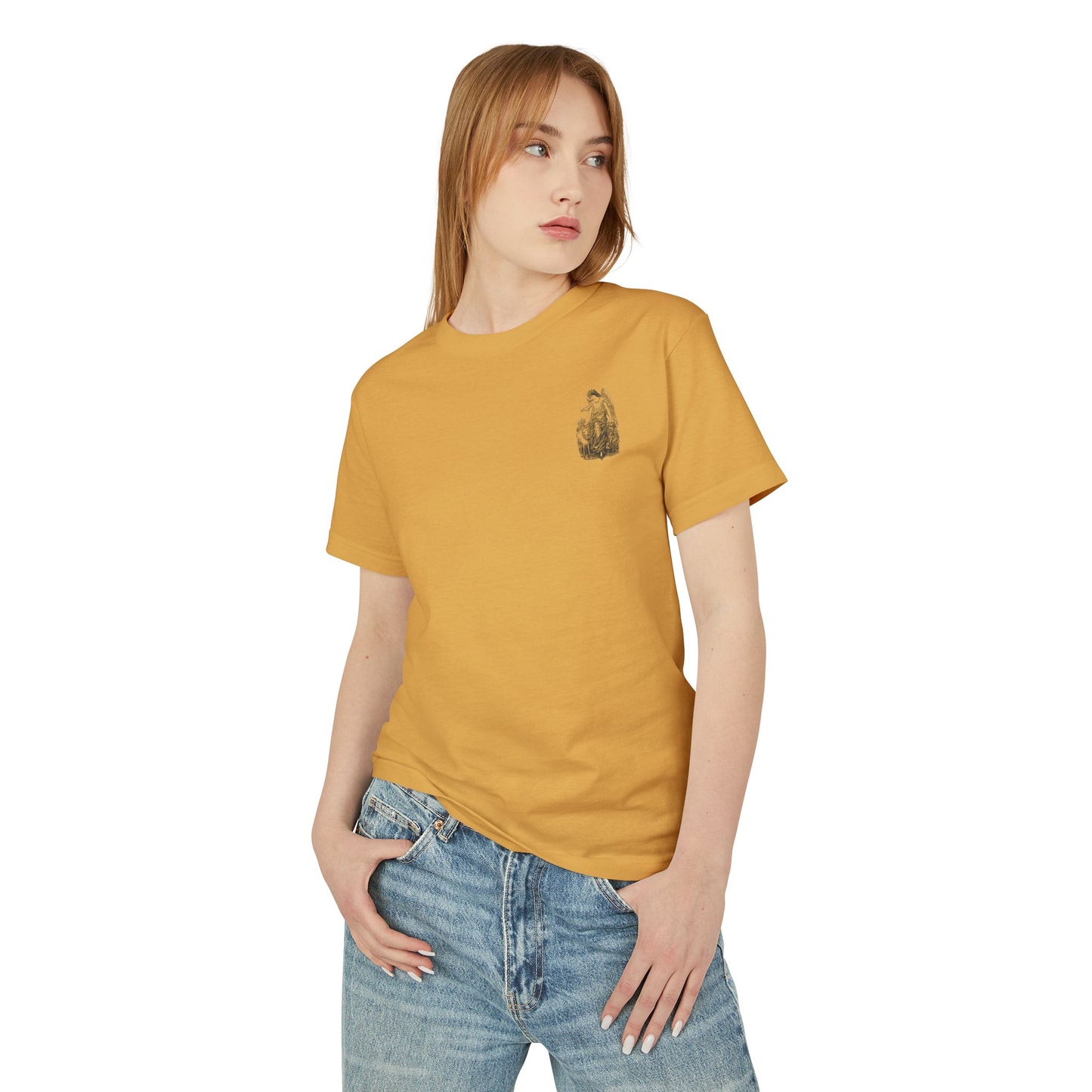 Vintage Angel & Sheep Graphic Tee - Unisex Heavyweight Cotton T-Shirt