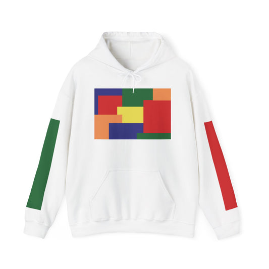 Colorful Abstract Hoodie, Unisex Heavy Blend Sweatshirt, Cozy Layering Piece, Gift for Art Lovers, Unique Fashion Statement