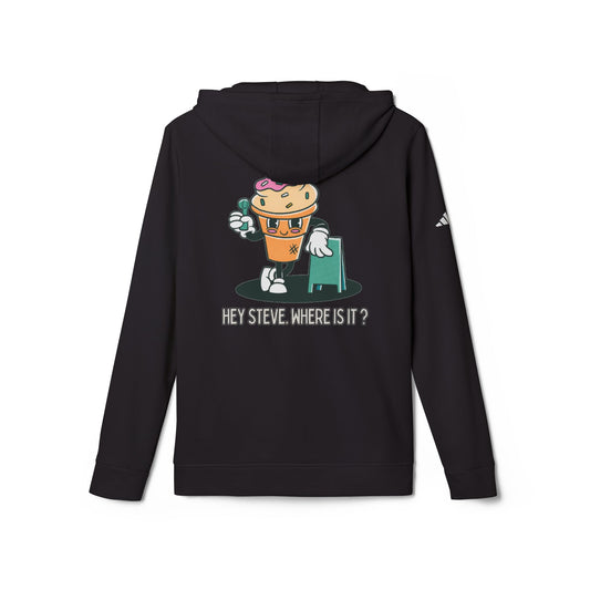 Fleece Hoodie with Funny Ice Cream Design
