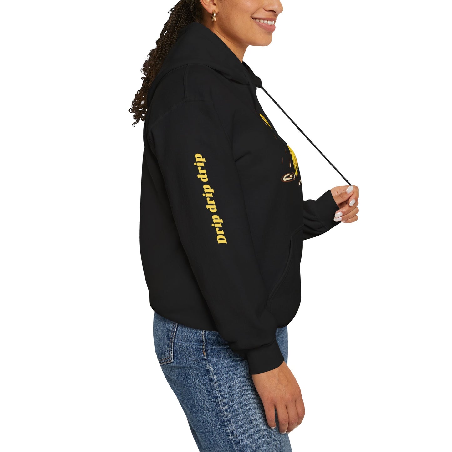 Playful Drip Graphic Unisex Hoodie - Perfect for Casual Outings & Cozy Days