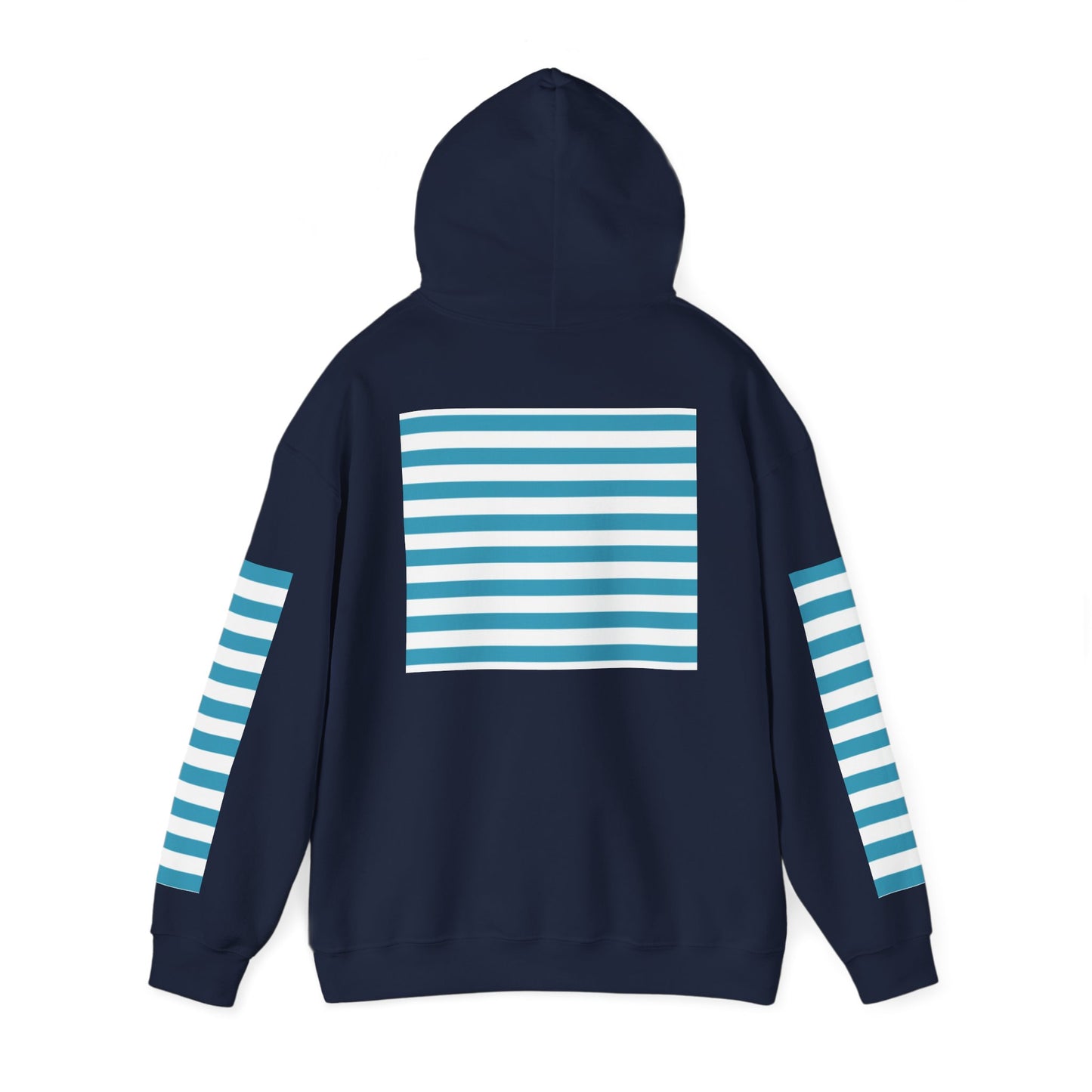 Unisex Striped Heavy Blend Hoodie - Cozy Fashion Statement