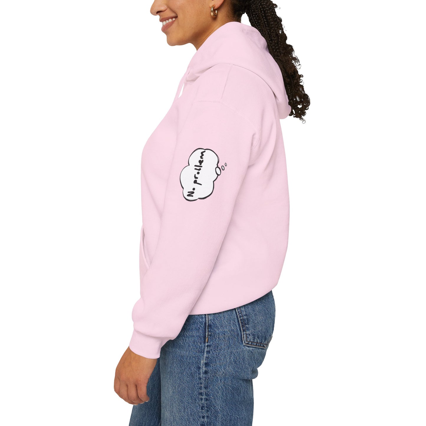 Japanese-Inspired Unisex Heavy Blend™ Hoodie - Minimalist Cloud & Circle Design