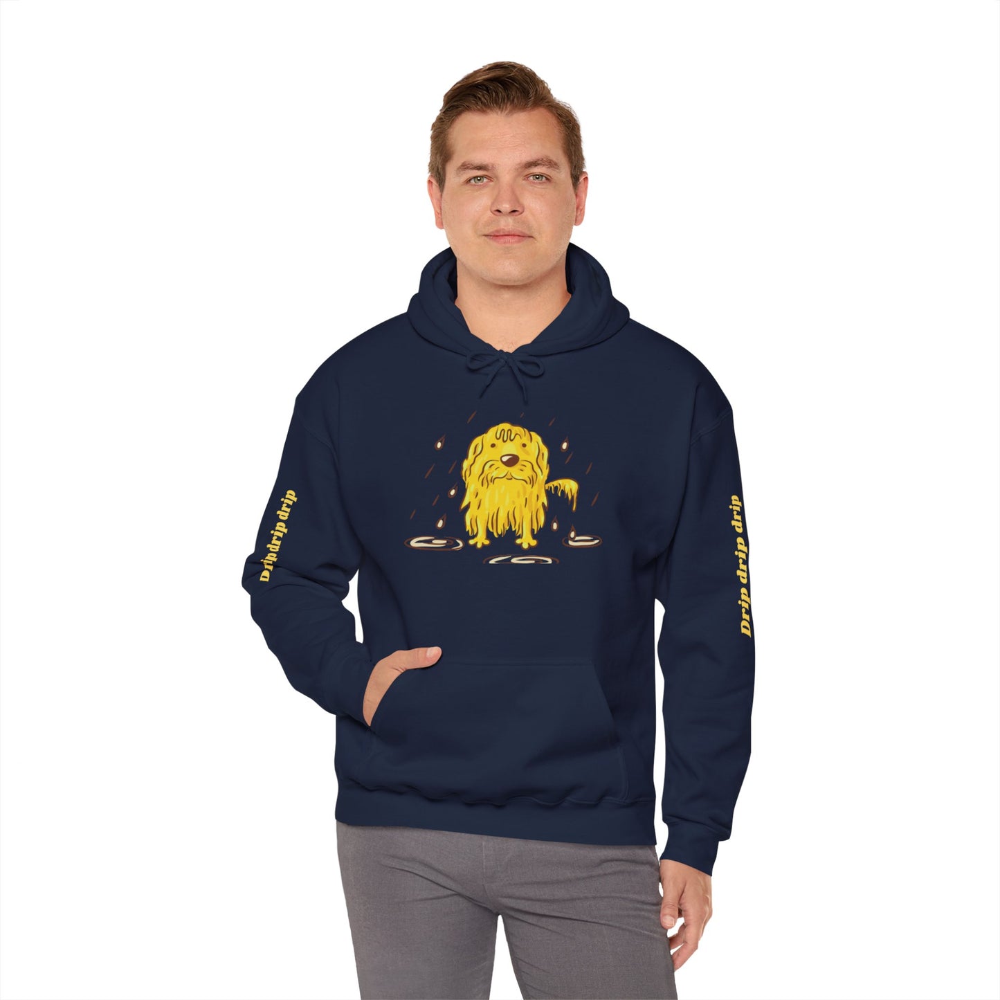 Playful Drip Graphic Unisex Hoodie - Perfect for Casual Outings & Cozy Days