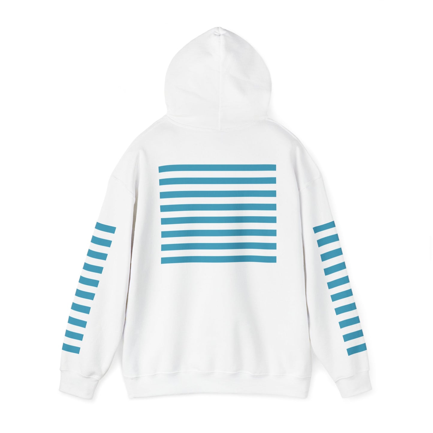 Unisex Striped Heavy Blend Hoodie - Cozy Fashion Statement