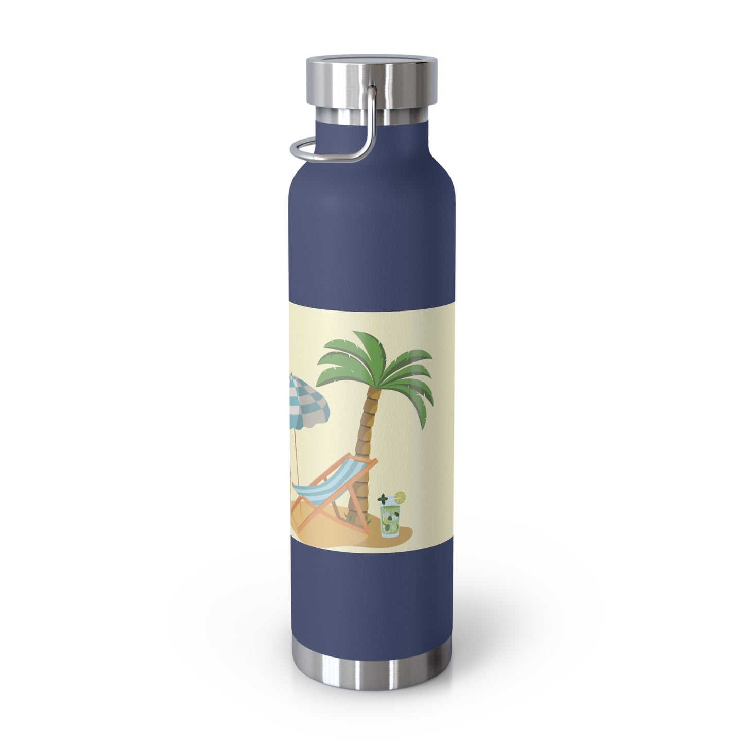 Tropical Fun Insulated Bottle - 22oz, Summer Vibes with Cute Fruit Characters