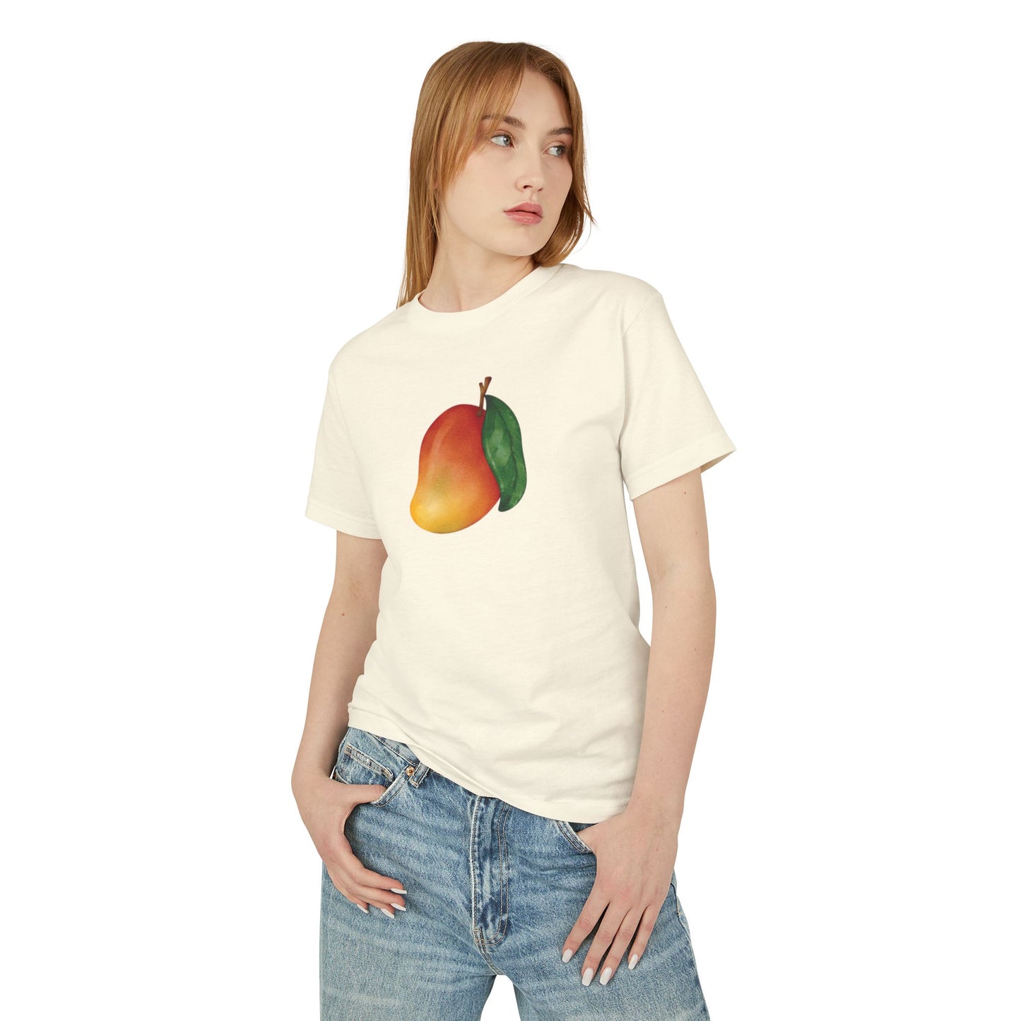 Mango Graphic Heavyweight Tee - Unisex Cotton T-Shirt for Fruit Lovers