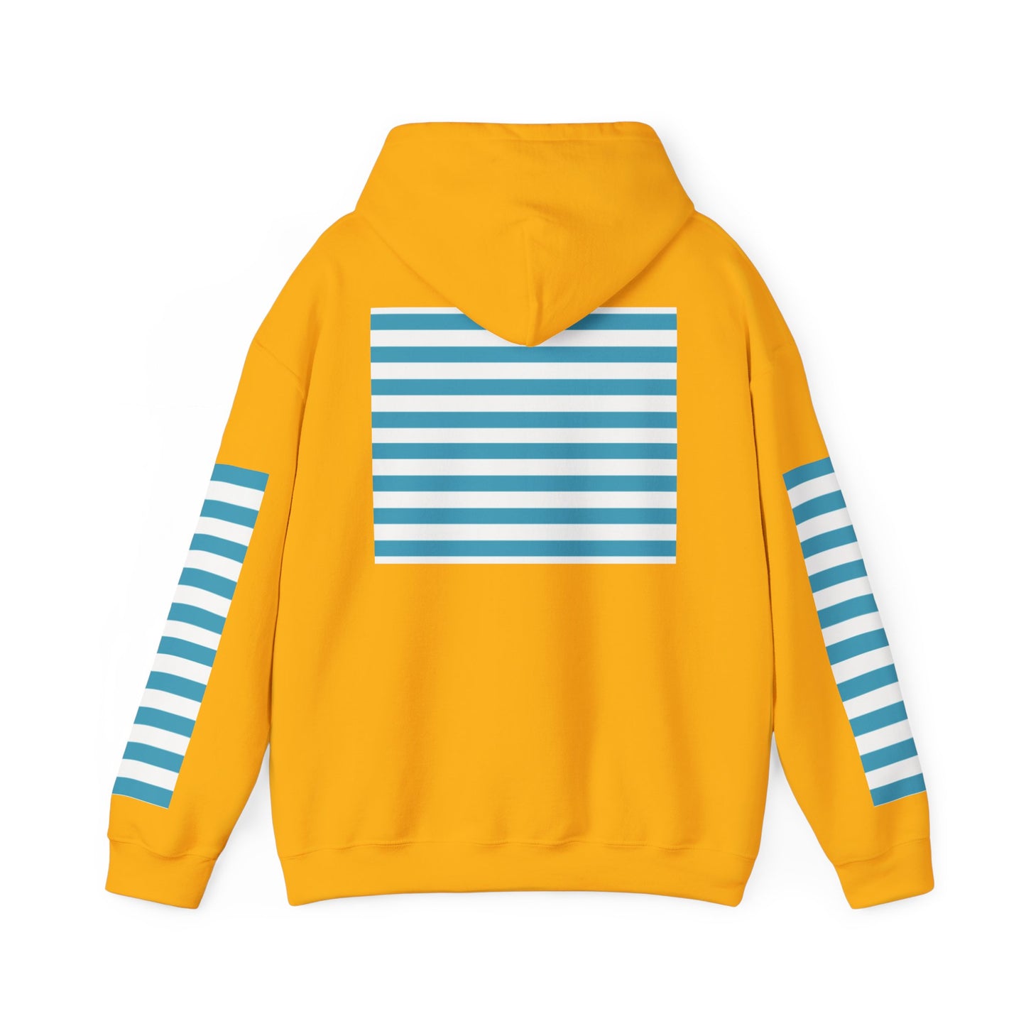 Unisex Striped Heavy Blend Hoodie - Cozy Fashion Statement