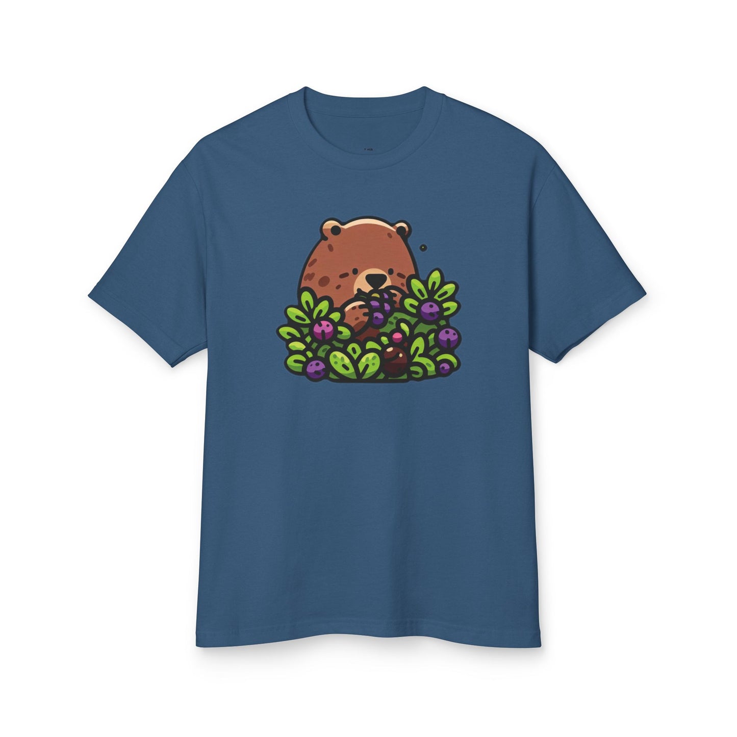 Cute Bear Among Flowers Tee, Graphic T-Shirt, Unisex Cotton Tee, Nature Lovers Gift, Casual Outfit, Summer Style