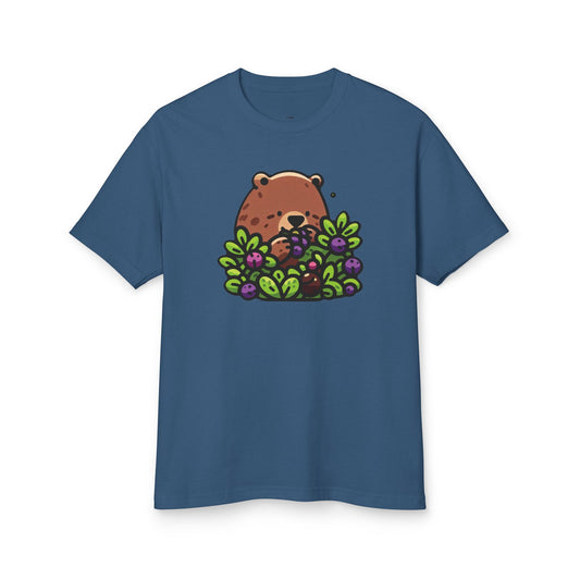 Cute Bear Among Flowers Tee, Graphic T-Shirt, Unisex Cotton Tee, Nature Lovers Gift, Casual Outfit, Summer Style