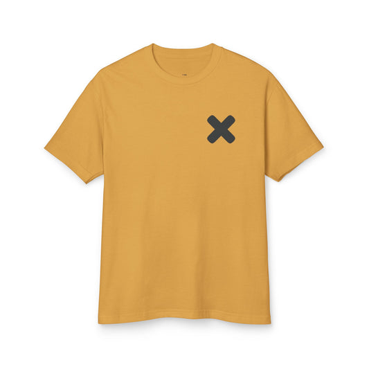 Unisex Heavyweight Cotton Tee with Minimalist Design